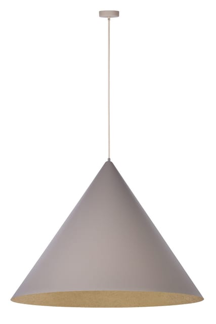 Sigma Pendant lamp VESUVIO L taupe/gold 3xE27 41060