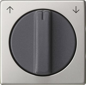 Gira Cover with toggle switch for blind switch or button stainless steel — 0666600