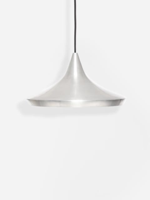 Tom Dixon Unbeaten Wide Pendant | Brushed Aluminium — BLS01A-PEUM5