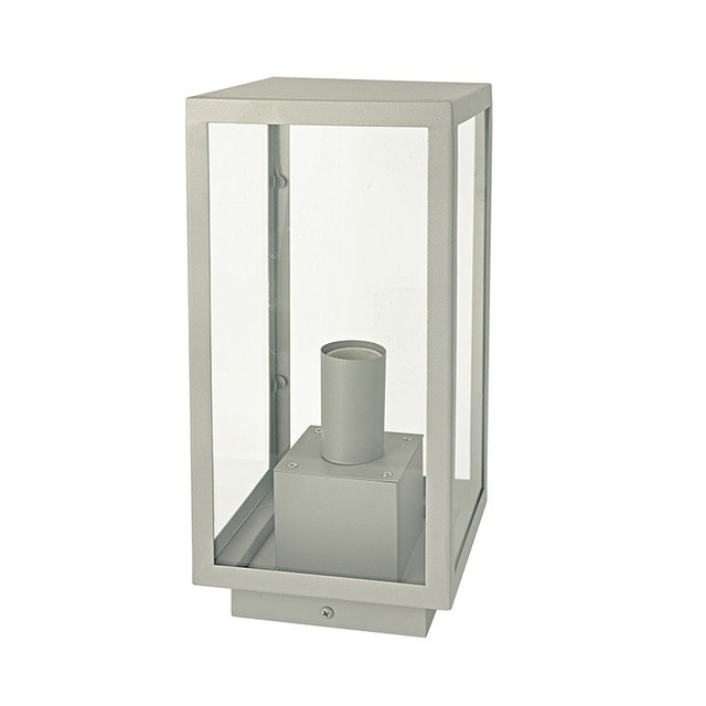 ACA Lighting SAND GREY FLOOR LUMINAIRE CELIA 1XE27 IP44 WITH CLEAR GLASS — CELIA1FG