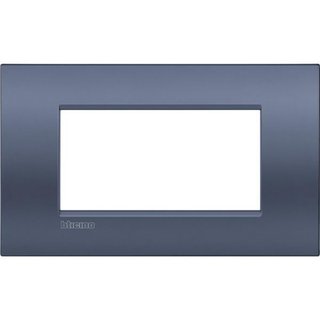 BTicino Cover plate AIR 4 modules - blue moon — LNC4804BM