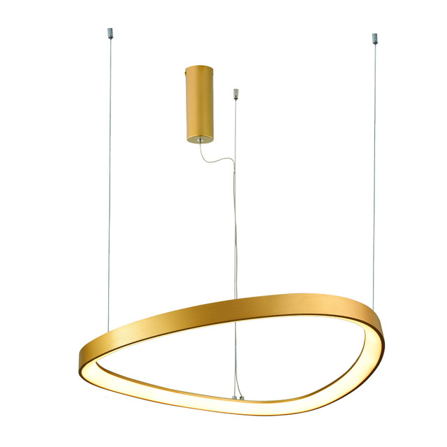 ACA Lighting PENDANT LIGHTING LED 44W CCT 4670LM HARMONY GOLD ALUMINUM IP20 D60XH120CM — BR97LEDP60GDCCT — manufacturer representative image