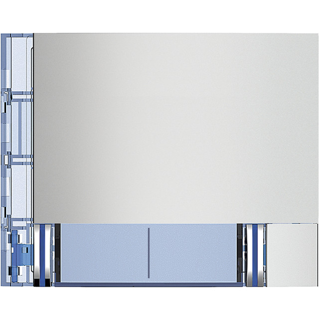 BTicino Sfera New Cover plate for 2 Pushbutton on double column - Allmetal — 352121