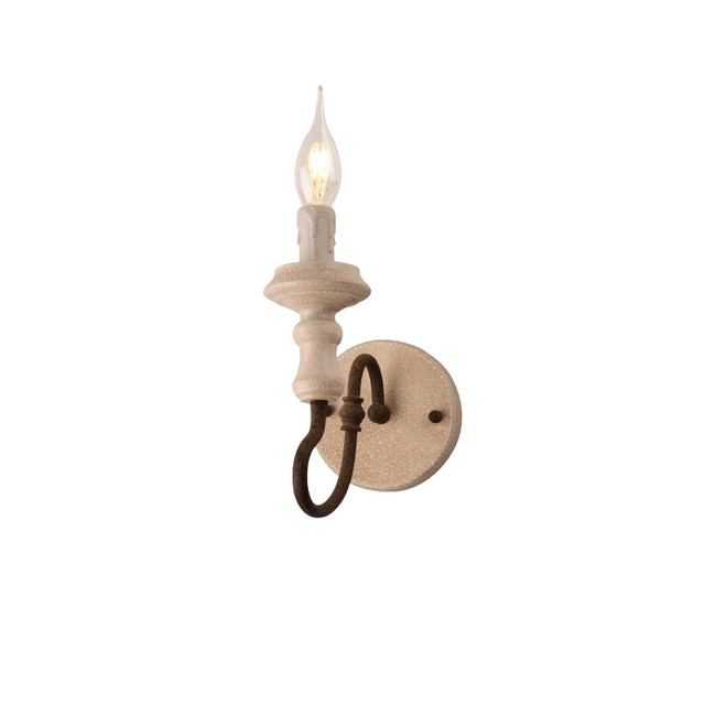 ACA Lighting WALL MOUNTED LUMINAIRE 1XE14 ANTIQUE/RUST METALLIC 12Χ21Χ24CM TOULOUSE — EG171W12R