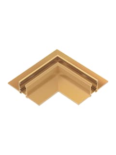 Zambelis 25225 TRIMLESS HORIZONTAL CORNER FOR MAGNETIC TRACK 6MM ANTIQUE BRASS