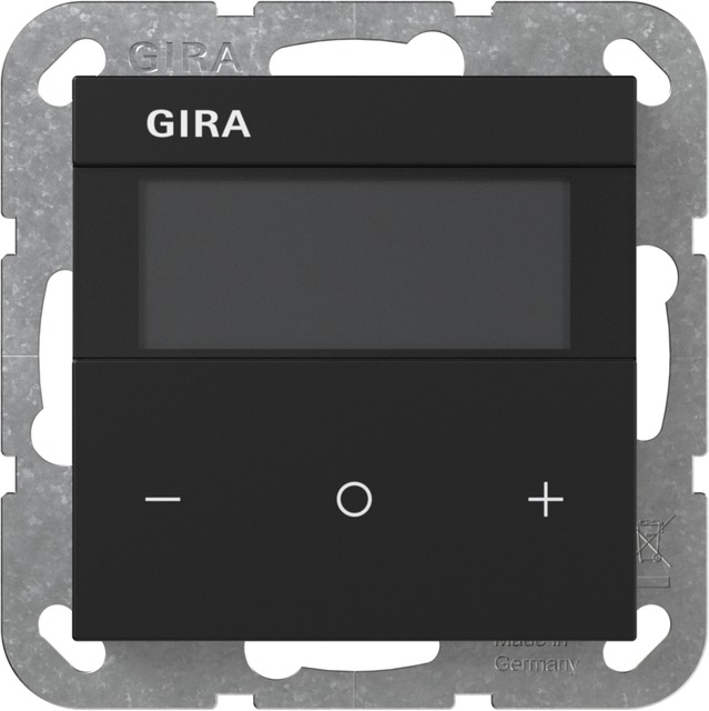 Gira room climate sens. Standard KNX System 55 black m(lac.) — 2004005 — manufacturer representative image