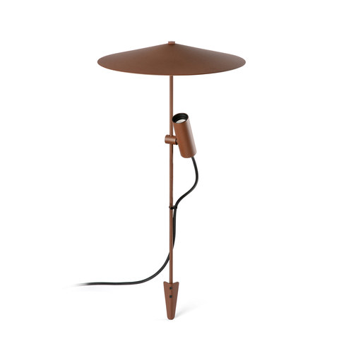 Faro Barcelona CLAP 630 rusty brown spike 6W 3000K 38° with plate S 24V — manufacturer representative image