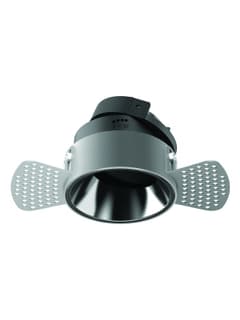 Zambelis S127 TRIMLESS SPOT 1XGU10 LED ADJUSTABLE WHITE -BLACK CHROME REFLECTOR