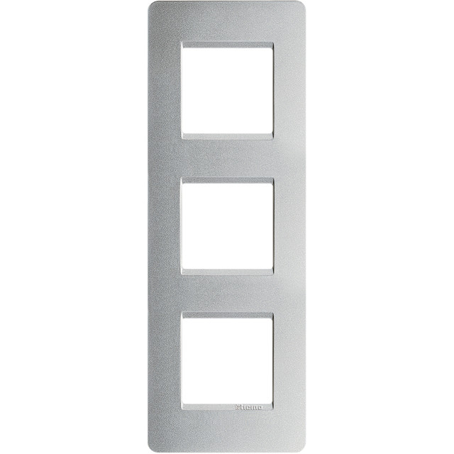 BTicino Cover plate 2x3P 71mm vertical — AM4802V/3SL