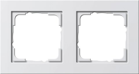 Gira E2 cover frame pure white glossy pure white glossy — 021229