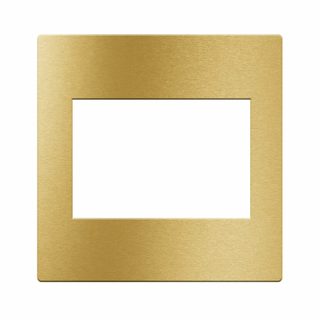 AVE FRONT PLATE 98X98 GOLD BRUS.ALUM.3M — 44PAQK3ORO