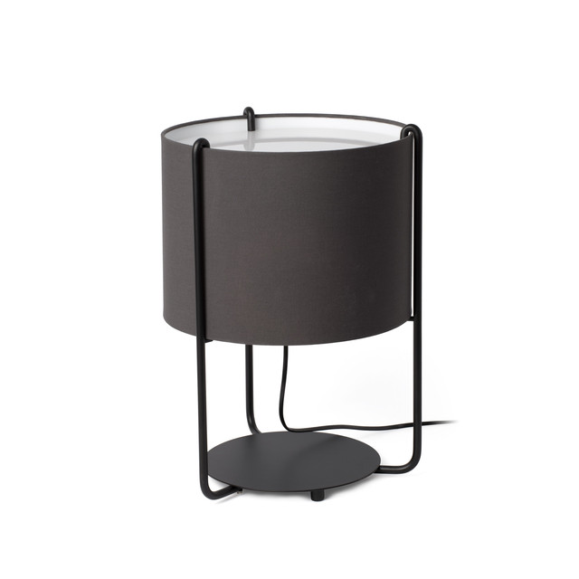Faro Barcelona DRUM Black/grey table lamp — 24020-32