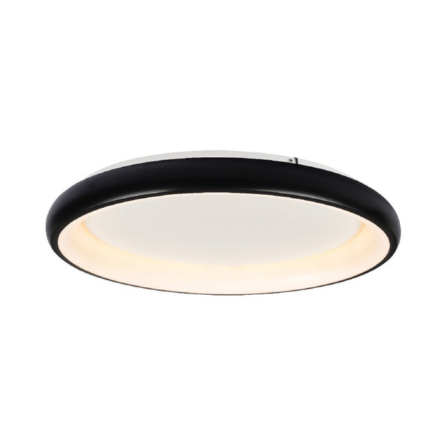 ACA Lighting CEILING LIGHT LED 45W DIMMER CCT 3600LM BLACK METAL D61XH8,5CM DIANA — BR71LEDC61BKCCTD