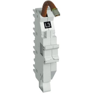 BTicino Base for top cable connection BTDIN 1P 1.5 modules - L3 - Black — TC125L3C