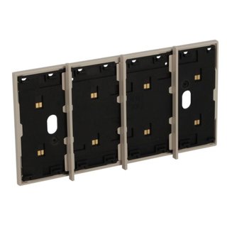 BTicino Electrified framefor the installation of up to 4 digital controls. Sand. — KM8104
