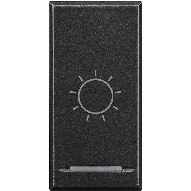 BTicino Key cover for 1 function with illuminated lens with screen printing symbol 'Light' — HS4915BA