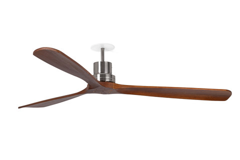 Faro Barcelona LANTAU RECESSED L Matt nickel/walnut fan — manufacturer representative image