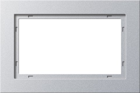 Gira E2 cover frame colour aluminium colour aluminium (lacquered) — 100125