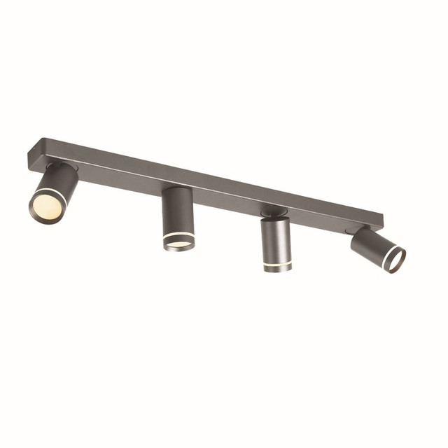 ACA Lighting WALL MOUNTED LIGHTING 4XGU10 DIVINO GREY ALUMINUM IP20 76X7X13,5CM — RA3634SGY