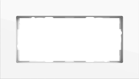 Gira Esprit cover frame aluminium pure white glossy (lacquered) aluminium pure white glossy (lacquered) — 1002403