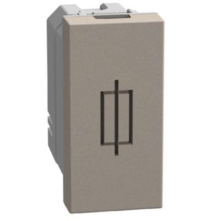 BTicino Fuse-carrier for 5 x 20 and 6.3 x 32 fuse - 1 module - stone — YG4321
