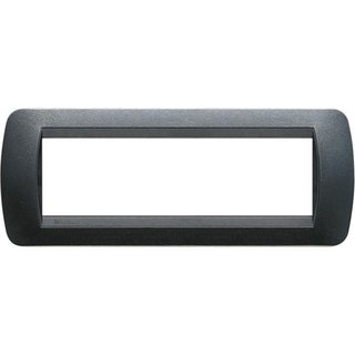 BTicino Cover plate 7 modules - dark steel — L4807PA