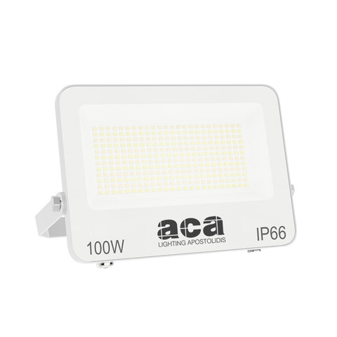 ACA Lighting LED SMD WHITE FLOOD LUMINAIRE 100W 3CCT 10000LM 185-265V RA>80 IP66 — manufacturer representative image