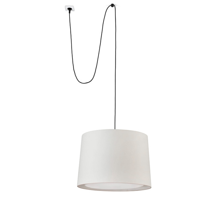 Faro Barcelona CONGA Beige pendant lamp with plug 500 — 68604-55