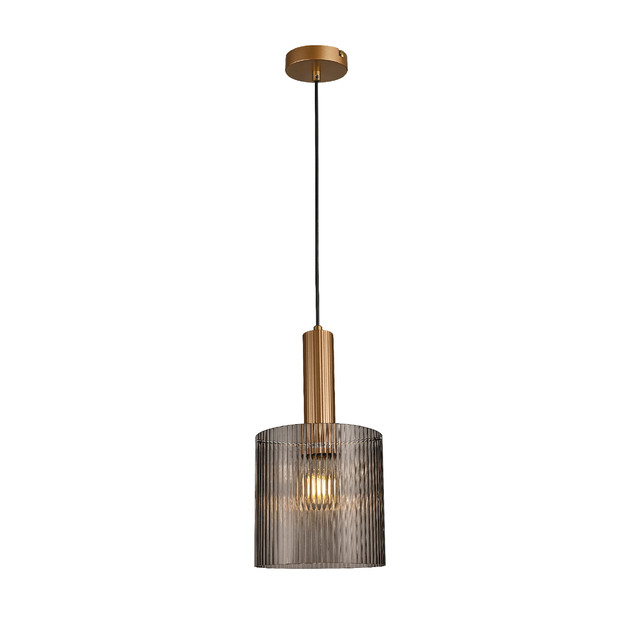 ACA Lighting LUCIA-PENDANT LAMP GOLD METAL + ACRYLIC 1XE27X40W IP20 — HM2504020