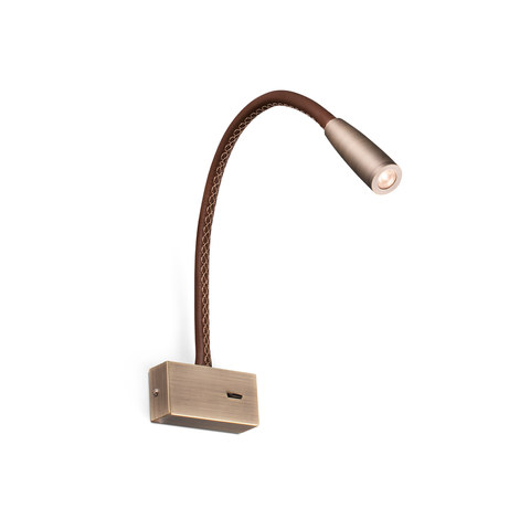 Faro Barcelona LEAD Bronze wall lamp reader — manufacturer representative image