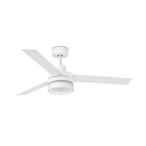 Faro Barcelona ICE L LED SPEAKER White/maple fan speaker 3000K — manufacturer representative image
