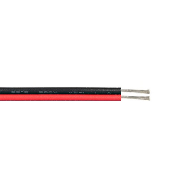 ACA Lighting 2 WIRE(RED-BLACK) 100M SPOOL (17*0,12mm) — 2AWG22