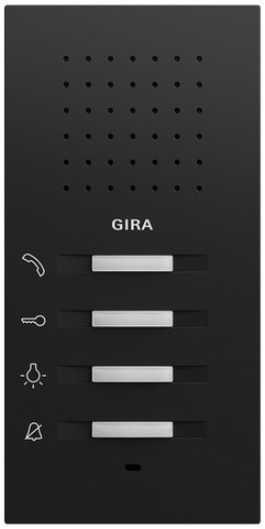 Gira Surface-mounted home station black matt (lacquered) System 70 — 125074
