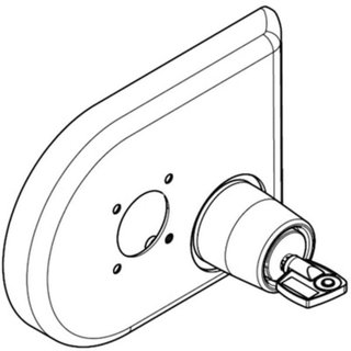 BTicino Keylock type Profalux for rotary handles item M7R05 and M7R06 (vary-depth) — M7R11