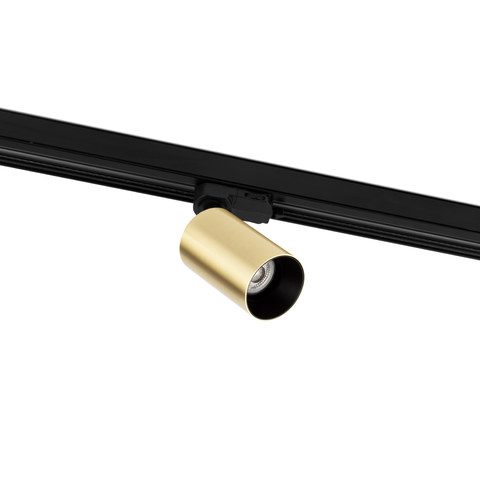 Faro Barcelona STAN Satin gold track spotlight — manufacturer representative image