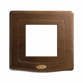 AVE FRONT PLATE 98X98 WALNUT 2M — 44PLQ22NOC
