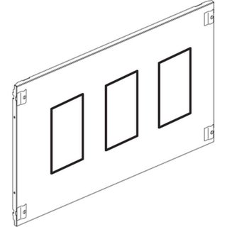 BTicino Front panel 1/4 closing system for ME125-250 with earth leakage — 9532/MEQ
