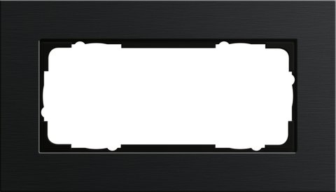 Gira Esprit cover frame black aluminium (anodised) aluminium black (anodised) — 1002126