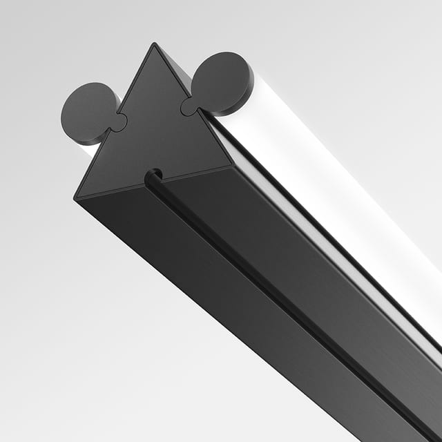 Artemide Dreispitz - Suspension Horizontal - 2 Diffused Emission - 150 - Black — 1853030A