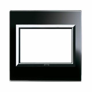 AVE FRONT PLATE 98X98 GLASS BLACK 3M — 44PVQK3NAL