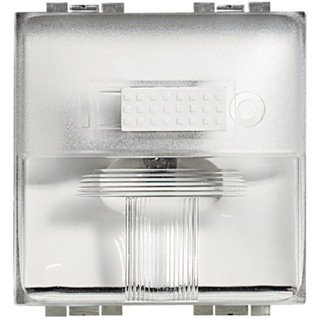 BTicino Step marker Light with white Light LED and switch - 12/24 Vac — L4382V12V24