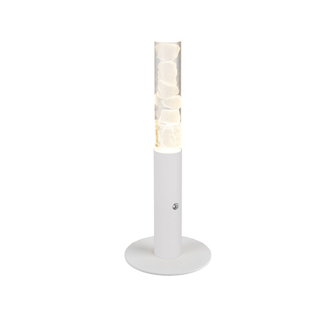 ACA Lighting OASIS-TABLE LAMP SAND WHITE ALUMINIUM LED COB 7W DIMMABLE 2700K 350LM IP20 150X150X380MM — CNT7PWDIM