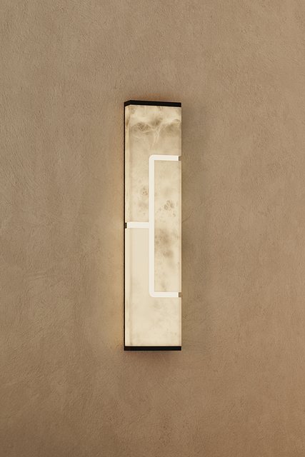 United Alabaster AD GEO — alabaster wall luminaire