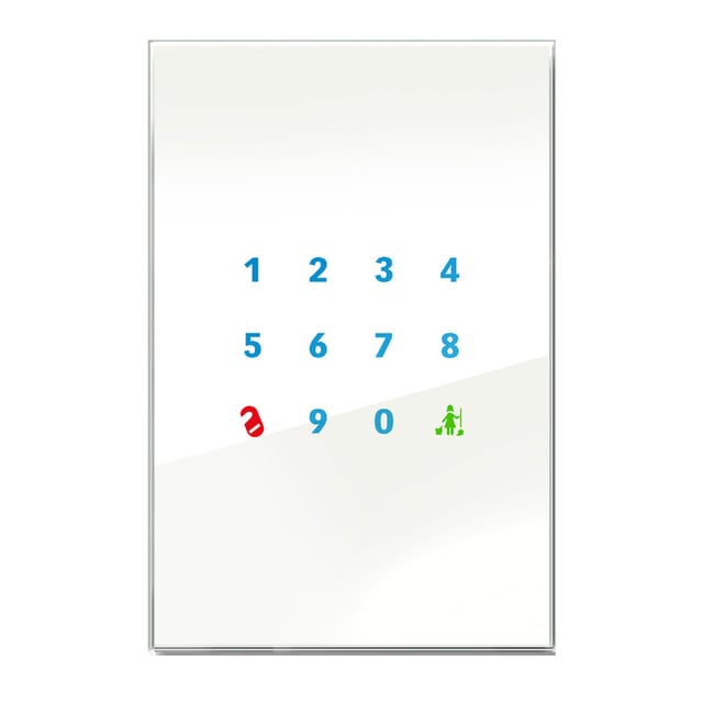 Blumotix Doory - Numeric keypad for access control cover — Doory - Numeric keypad for access control — BX-F-R12VWH