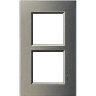 BTicino Square cover plate 2x2P 57mm avenue — LNA4832M2AE