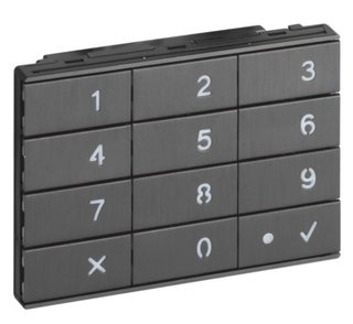 BTicino Additional keypad module in Nickel finish — 345510