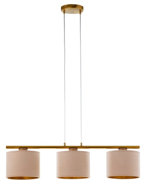 Sigma Pendant lamp ARIEL 3 gold szczotkowany/beige 41630