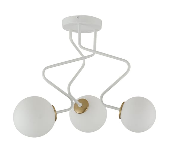 Sigma ZIGZAG 3 Ceiling lamp white gold — 33305