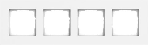 Gira Esprit cover frame aluminium pure white matt (lacquered) aluminium pure white matt (lacquered) — 0214407