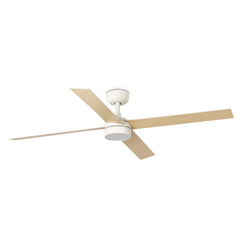 Faro Barcelona RUDDER 4 L White/ash fan 20W SWT — manufacturer representative image